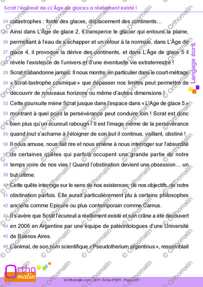 Page 3 de la fiche