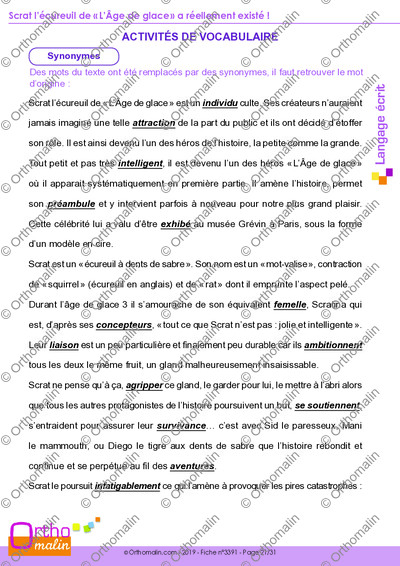 Page 21 de la fiche
