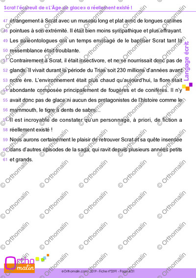 Page 4 de la fiche