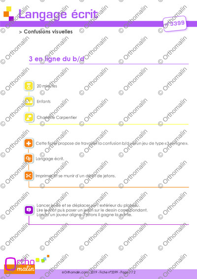 Page 1 de la fiche