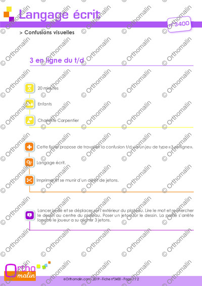 Page 1 de la fiche