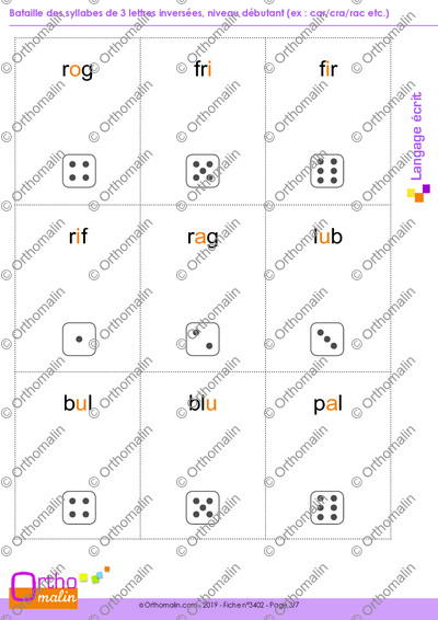 Page 3 de la fiche