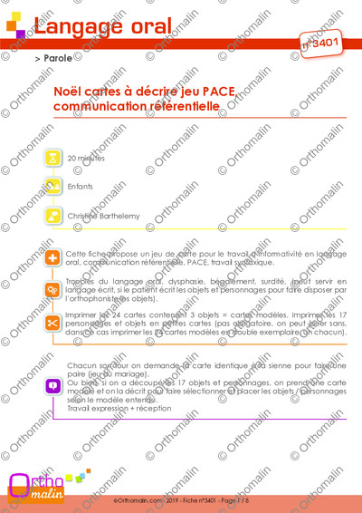 Page 1 de la fiche