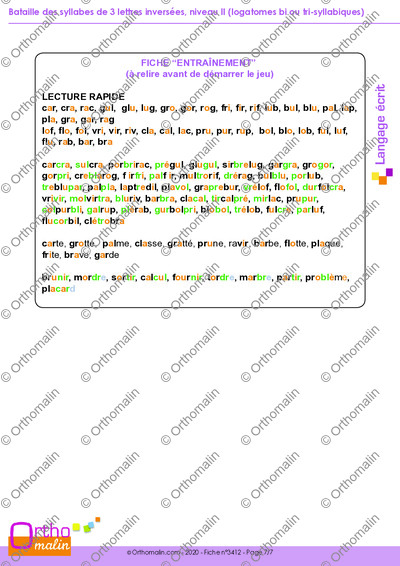 Page 7 de la fiche