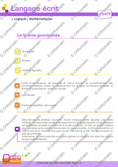 Page 1 de la fiche
