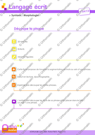 Page 1 de la fiche
