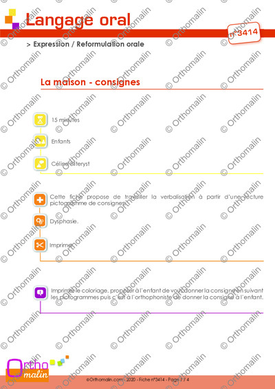 Page 1 de la fiche