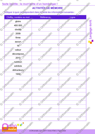 Page 13 de la fiche