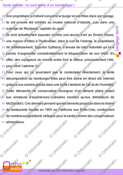 Page 3 de la fiche
