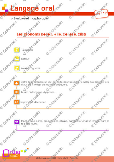 Page 1 de la fiche
