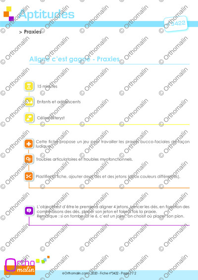 Page 1 de la fiche