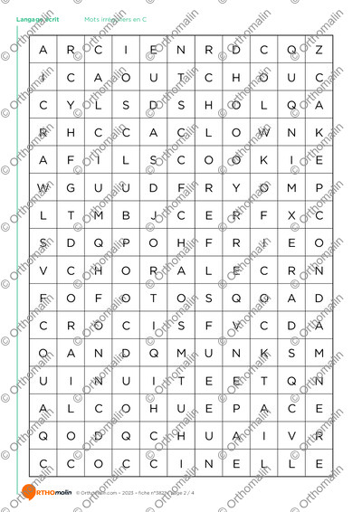 Page 2 de la fiche