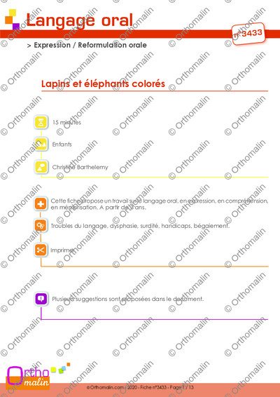 Page 1 de la fiche