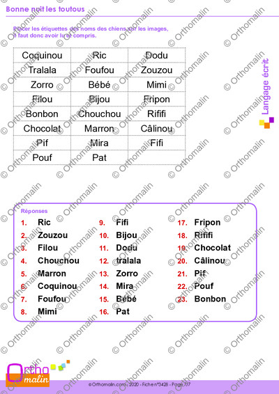 Page 7 de la fiche