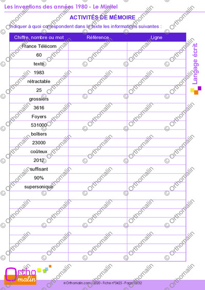 Page 18 de la fiche