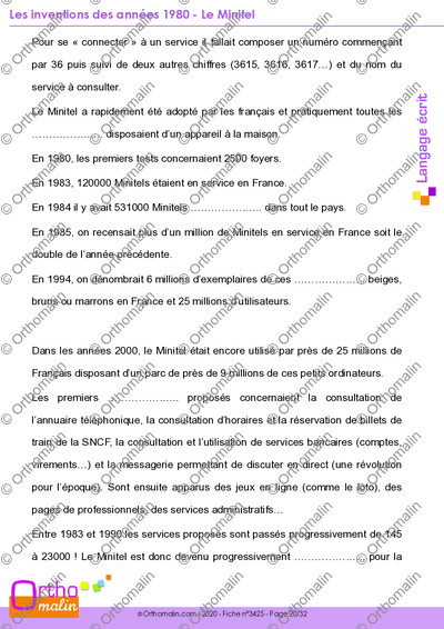 Page 20 de la fiche