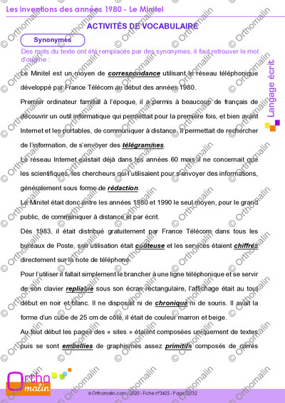 Page 22 de la fiche