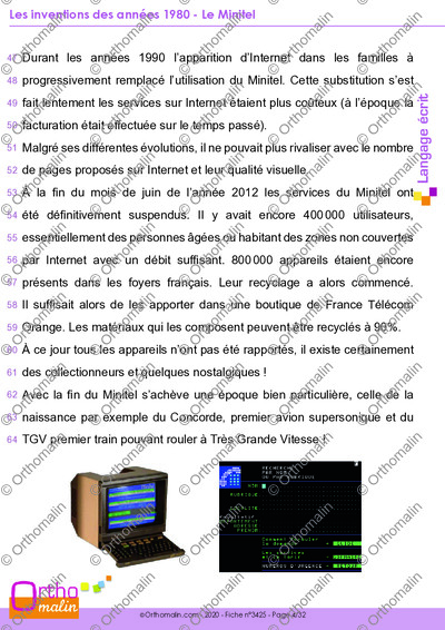 Page 4 de la fiche