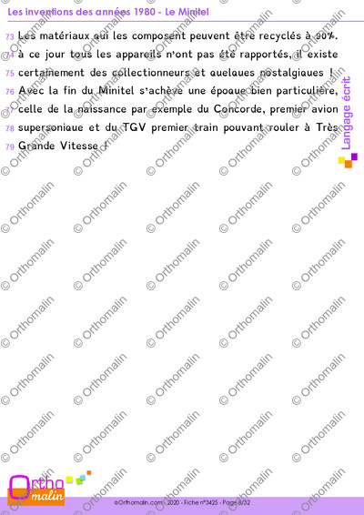 Page 8 de la fiche