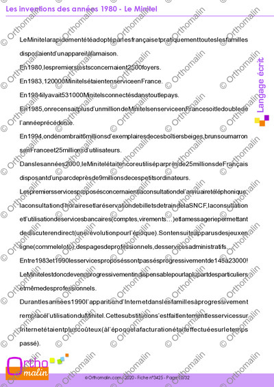 Page 10 de la fiche