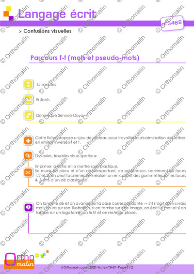 Page 1 de la fiche