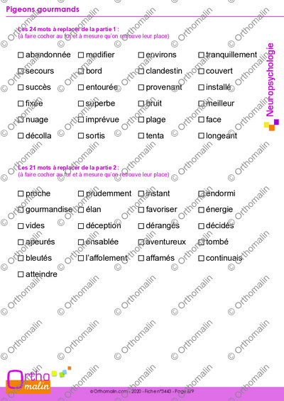 Page 8 de la fiche