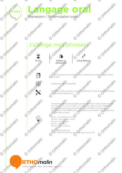 Page 1 de la fiche