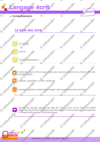 Page 1 de la fiche