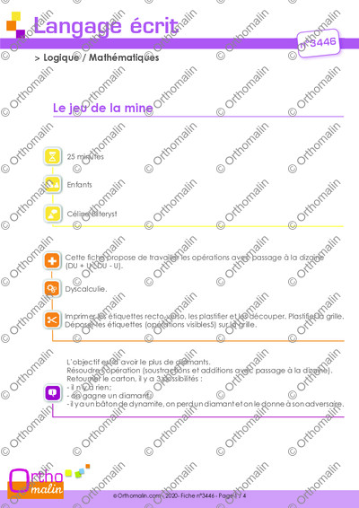 Page 1 de la fiche