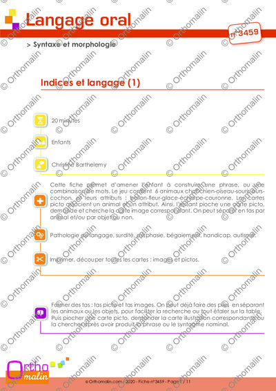 Page 1 de la fiche