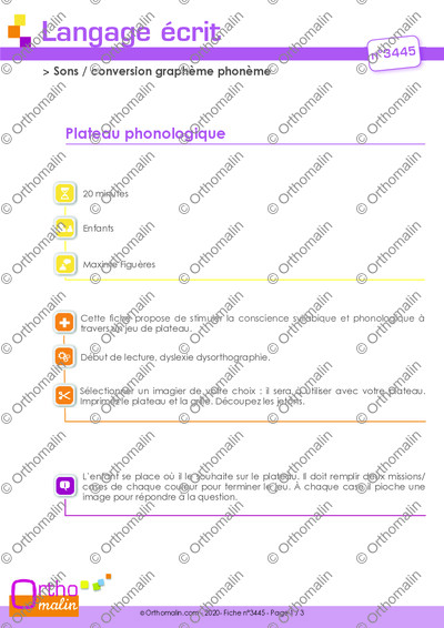 Page 1 de la fiche