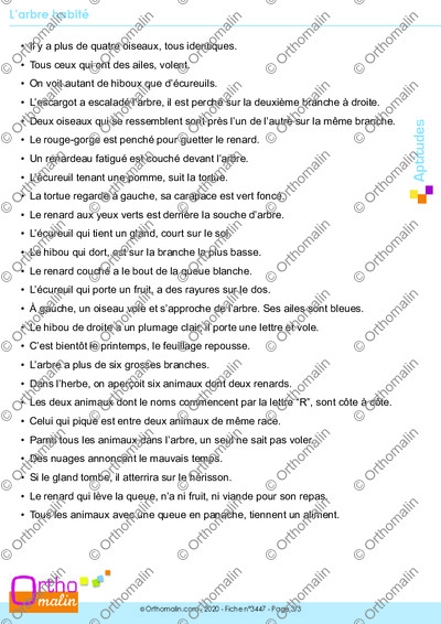 Page 3 de la fiche