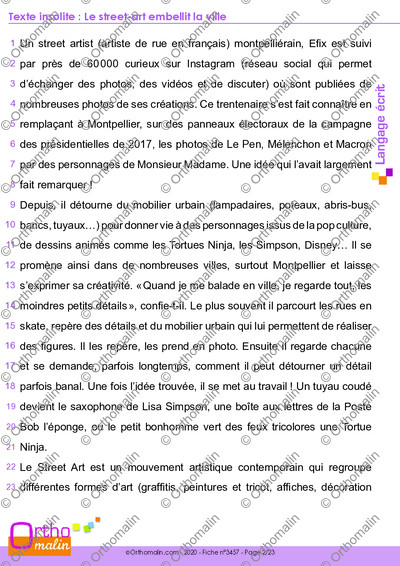 Page 2 de la fiche