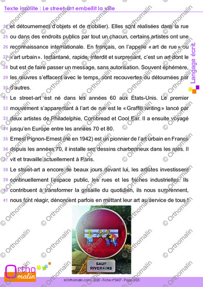 Page 3 de la fiche