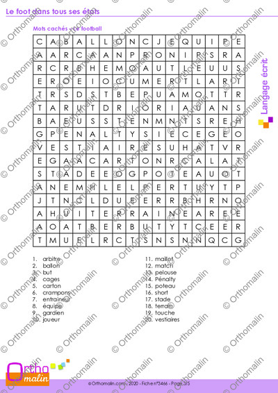 Page 3 de la fiche