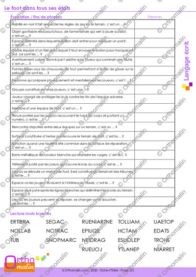 Page 5 de la fiche