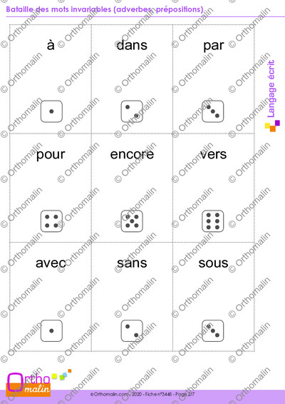 Page 2 de la fiche