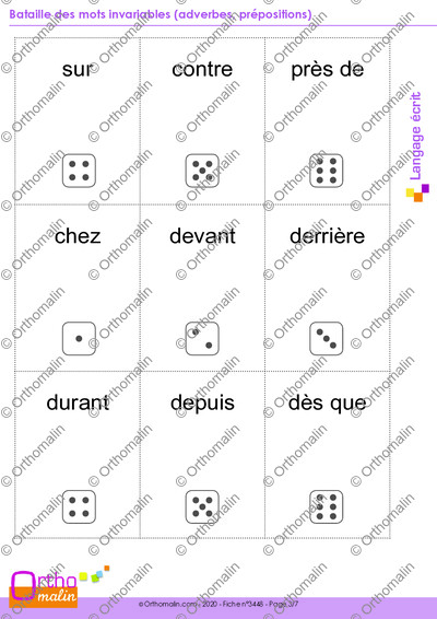 Page 3 de la fiche