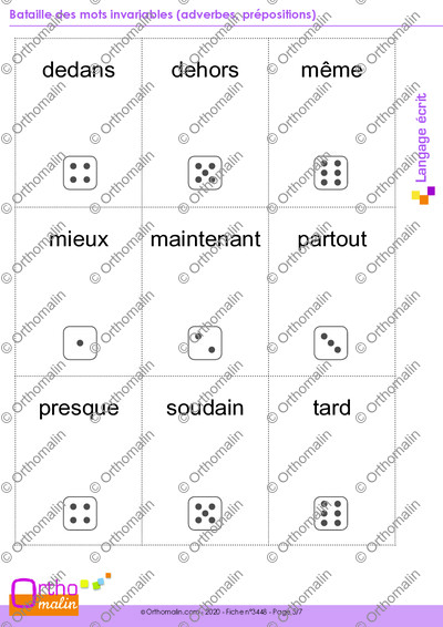 Page 5 de la fiche
