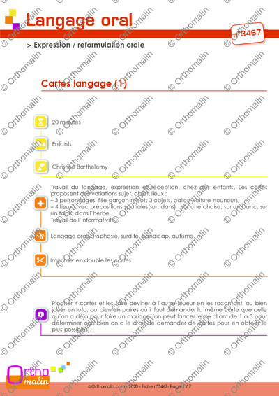 Page 1 de la fiche