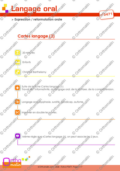 Page 1 de la fiche