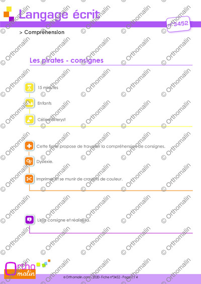 Page 1 de la fiche