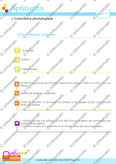Page 1 de la fiche