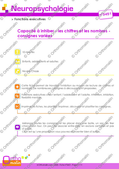 Page 1 de la fiche