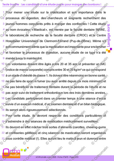 Page 2 de la fiche