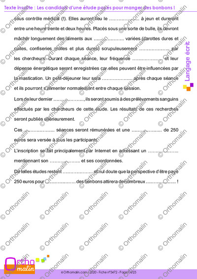 Page 14 de la fiche