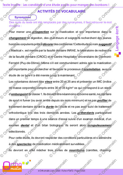 Page 15 de la fiche