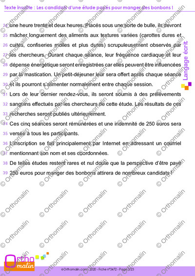 Page 3 de la fiche