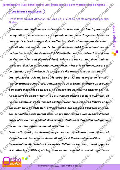 Page 8 de la fiche
