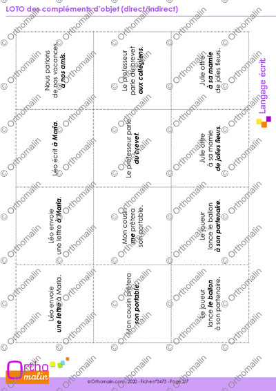 Page 2 de la fiche